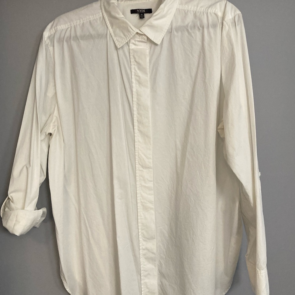 NYDJ Classic White Blouse